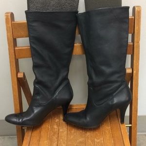 Arturo Chiang Sz 10M Black leather pull on boots